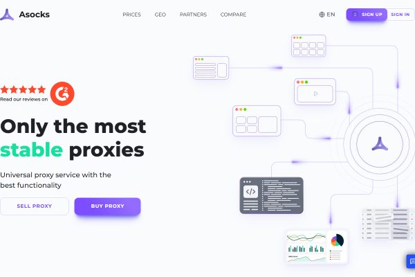 Asocks.com — интерфейс сервиса